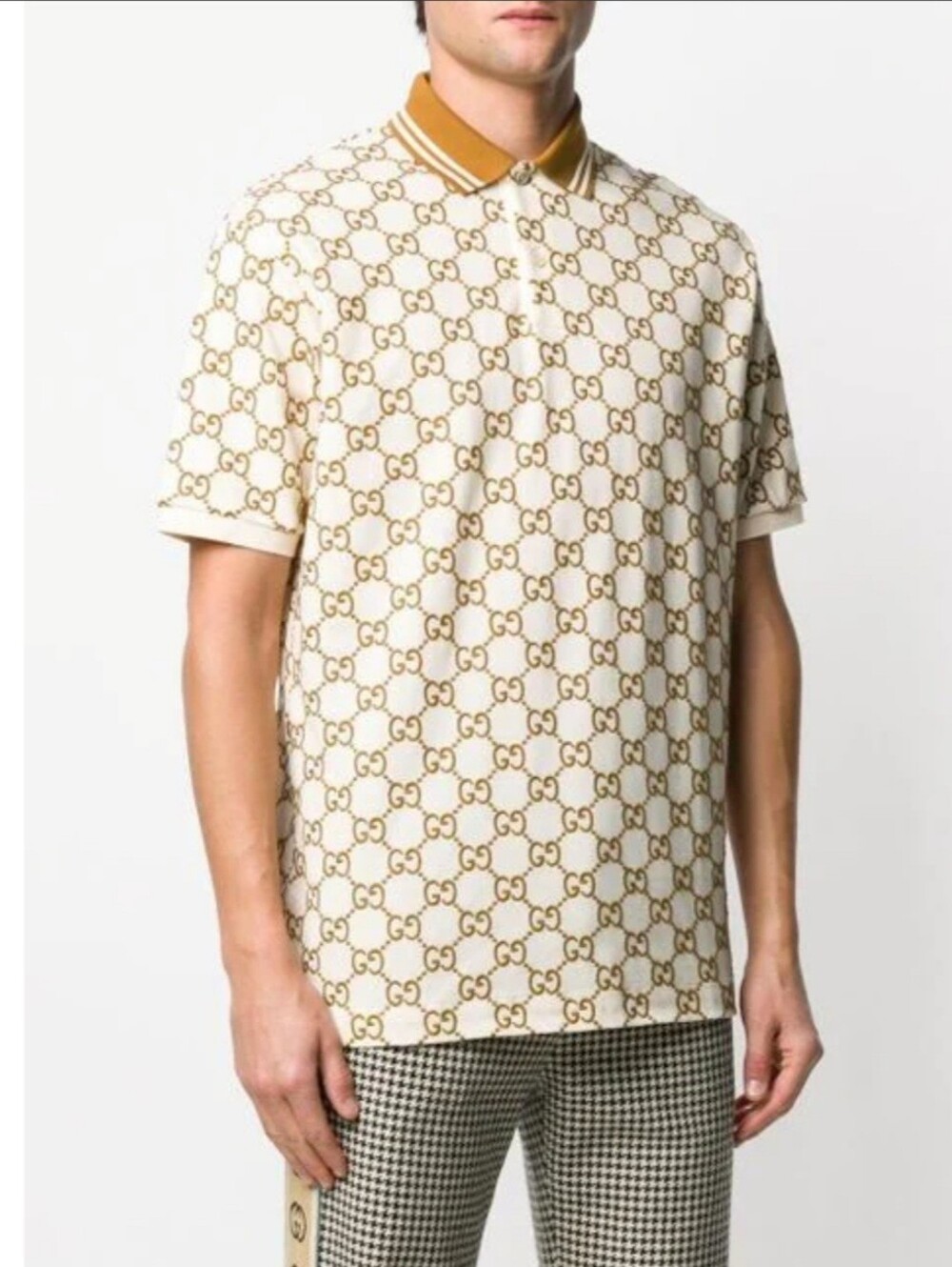 🇮🇹GUCCI EMBROIDERED👕 BEIGE POLO✨️ - Picture 15 of 15